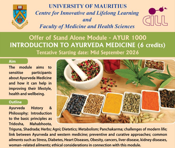 AYUR 1000: Introduction to Ayurveda Medicine